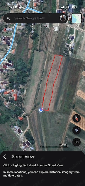 Teren 3000 mp in Sateni com Aninoasa 