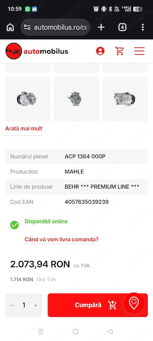 Compresor clima Mahle ••Premium Linie ✓ - imagine 6