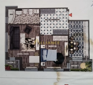 Apartament 2 camere de vanzare 64 mp etaj 5 5 mobilat si utilat - imagine 14