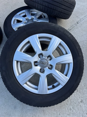 Roti / Jante 5x112 R16 ET 45 7.5J Audi VW cauciucuri vara 225/55/16 DOT 5014 - imagine 2