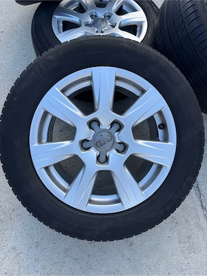 Roti / Jante 5x112 R16 ET 45 7.5J Audi VW cauciucuri vara 225/55/16 DOT 5014 - imagine 4