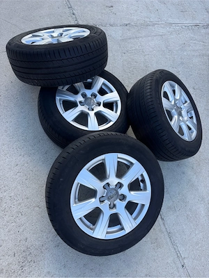 Roti / Jante 5x112 R16 ET 45 7.5J Audi VW cauciucuri vara 225/55/16 DOT 5014