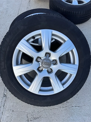 Roti / Jante 5x112 R16 ET 45 7.5J Audi VW cauciucuri vara 225/55/16 DOT 5014 - imagine 8