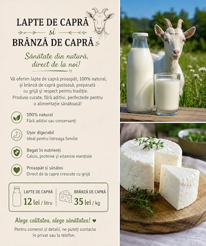 Lapte si Branza de Capra