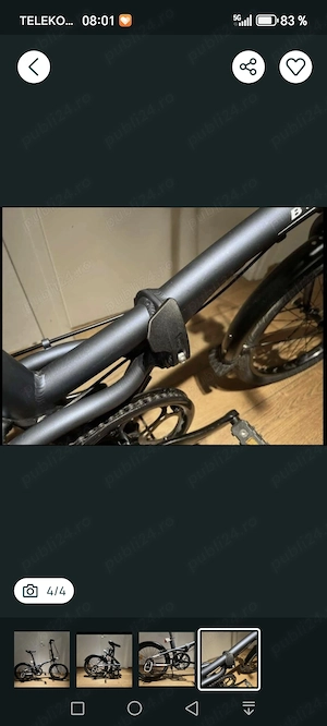 Vând bicicleta Tilt 500 rabatabila în stare perfecta, cu schimbătorul cu trei viteze în butucul roti