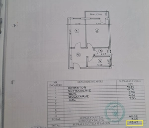 Apartament 2 camere -piata  NEPTUN 44Mp - imagine 7