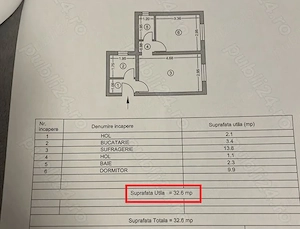 Apartament 2 camere 32mp cartier 23 AUGUST  - imagine 5