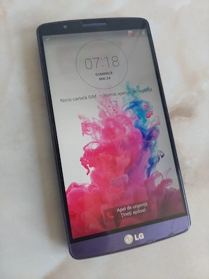 [G3] Vând telefon LG G3 mov (fără probleme) + țiplă BONUS [poze reale]