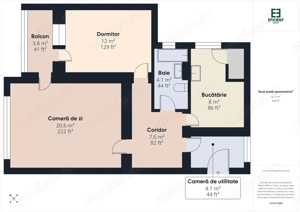 De închiriat - Apartament cu 2 camere -  Zonă Ultracentrală - Arad - imagine 7