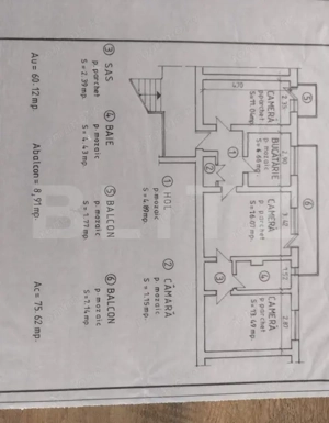 Apartament 3 camere, 62 mp, zona Careiului  - imagine 9