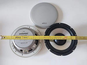 Pereche difuzoare joase auto Mivoc Germany, suspensie cauciuc