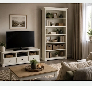 Set mobilier living LIATORP IKEA CREM
