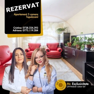 Apartament 3 camere – Topoloveni -Etaj 2