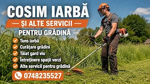 Cosit Iarbă Debarasări Vegetale Toaletare Pomi Întreținere Grădini Seriozitate și Calitate
