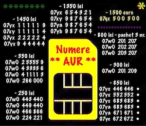 Numar Vip Aur Magic Numere Usoare Gold 