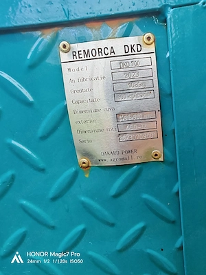 remorca motocultor 700kg - imagine 2