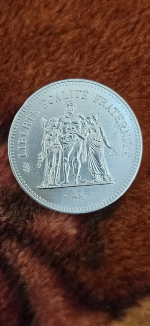 50 francs 1974 hercule argint 0,900 1000