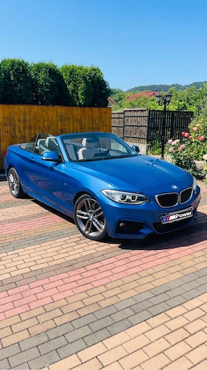 BMW Seria 2 Cabrio 220d M Sport   190 CP Doar 69.600 km Unic proprietar - imagine 5