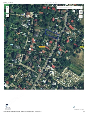 Teren  intravilan Snagov 1.400 mp  cu  Proiect Casă Aprobat 