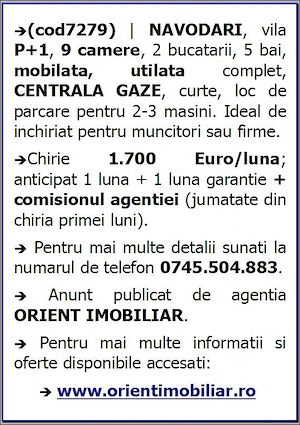 Navodari, P+1, 9 camere, vila de inchiriat - imagine 8