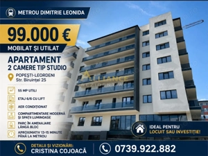Metrou Berceni Apartament 2 camere Mobilat si Utilat