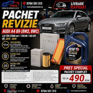 Pachet de revizie complet pentru Audi A4 B9 2.0 TDI! 