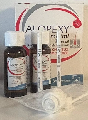 Pachet 2 flacoane Minoxidil 5% Alopexy 50mg ml, 2x60 ml, Pierre Fabre