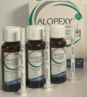 Pachet 3 flacoane Minoxidil 2% Alopexy 20mg ml, 3x60 ml, Pierre Fabre