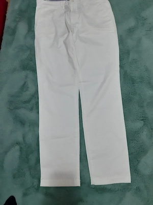 Pantaloni dama albi