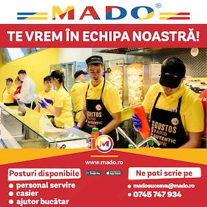 Echipa Mado din Iulius Mall Suceava angajeaza