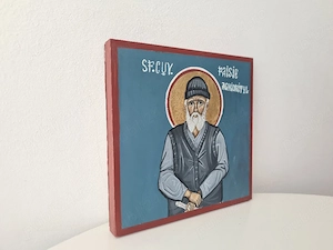 Icoană pictată manual pe lemn