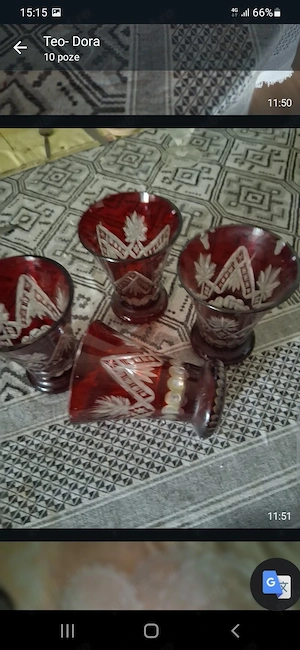 sfesnice cristal pentru lumanari  - imagine 4