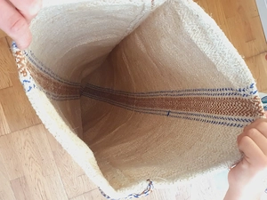 Vand sac foarte vechi tesut manual