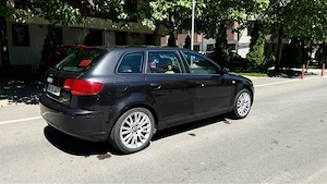 Audi A3 Automat DSG 2.0 tfsi, interior piele, nagivatie, 201CP  - imagine 3