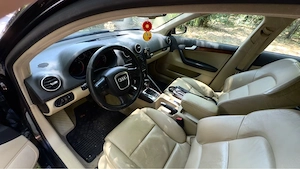Audi A3 Automat DSG 2.0 tfsi, interior piele, nagivatie, 201CP  - imagine 5