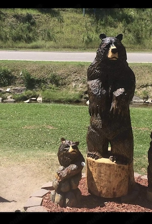 Sculpturi cu drujba,mese,bănci rustice - imagine 5