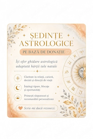 Consiliere astrologica pe baza de donatie