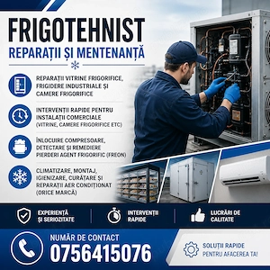 Frigotehnist reparații și mentenanță!!