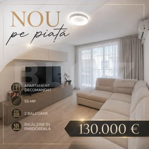  Apartament 2 camere decomandat | Bartolomeu | Încălzire în pardoseală