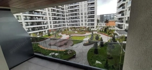 Apartament de închiriat 2 camere Nusco City Pipera | Vedere către grădina