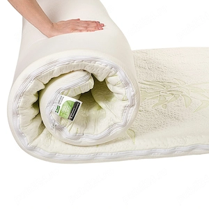 Topper ortopedic hard 5 cm bamboo anti-alunecare 130x200 NOU