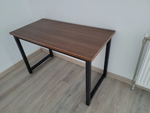 Birou cu schelet metalic si blat pal melaminat 2
