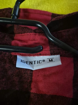 Camasa flanel,M,rosu cu negru