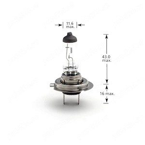 Bec halogen H7 55W, +30% intensitate – CARGUARD COD PRODUS BHA054 - imagine 2