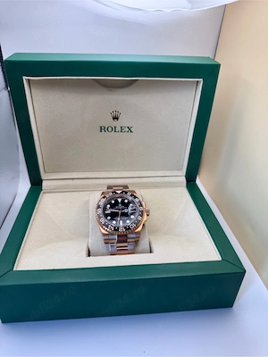 Ceas Rolex GMT-Master II Root Beer, Everose Gold, 40 mm, Nou