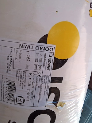 Vata minerala de sticla , pentru izolație interioara 
