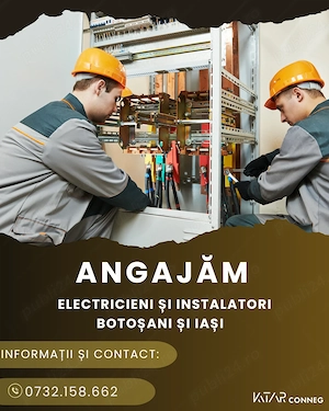Katar Conneg angajează instalatori și electricieni în orașele #Botoșani și  #Iași