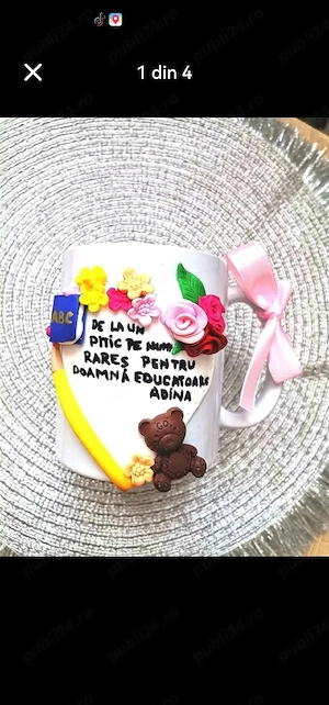 Cani personalizate pentru educatoare sau învațătoare  - imagine 2