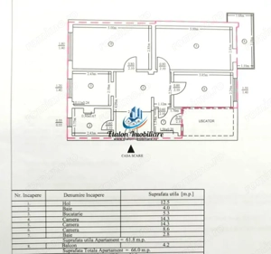 Apartament 3 camere decomandat, 2 bai, Scoala 10, Precista - imagine 2