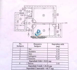 Apartament 2 camere decomandat, etaj 4/4 pod nou, Maratei 1 - imagine 6